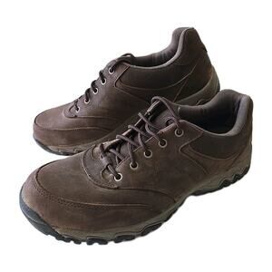 Duluth Trading Co Men's Wild Boar Brown Leather No-Slip Trail Shoes Size 13